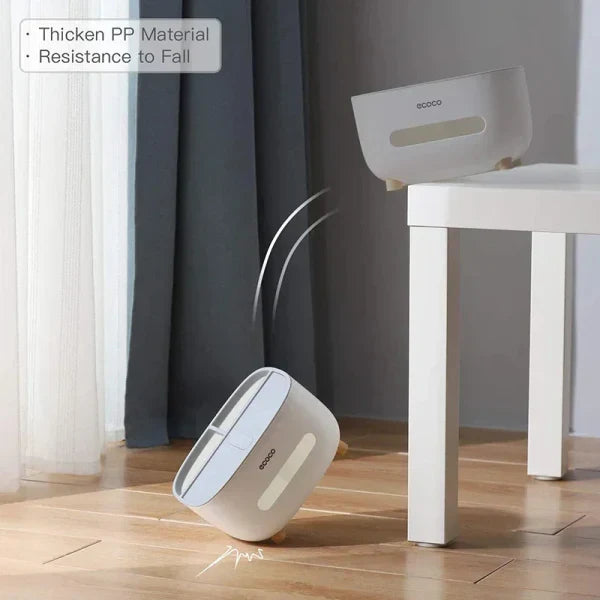 EcoCo multi-functional tissue box organizer by FusionGadgetsPK, showing a sleek, plastic storage container with tissue dispensing opening.