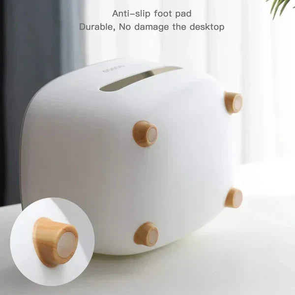 EcoCo multi-functional tissue box organizer by fusiongadgetspk, showing a sleek, practical design for easy tissue storage and access.