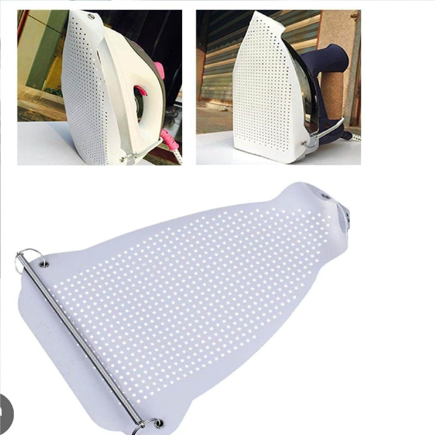 Non-stick Teflon iron cover protector by FusionGadgetsPK, heat-resistant guard for safe ironing.
